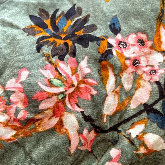 NWT New Directions Floral Sage Dress with Bell Sleeves Size XL NWT - Picture 5 of 5